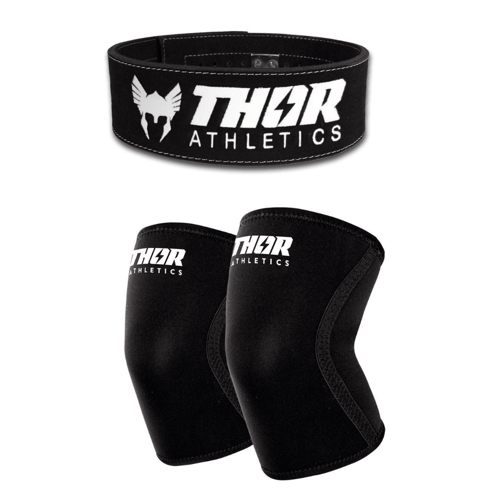 Lifting Belt 10mm + Knee Sleeves 7mm | Zwart