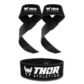 Lifting Straps + Lifting Belt | Zwart